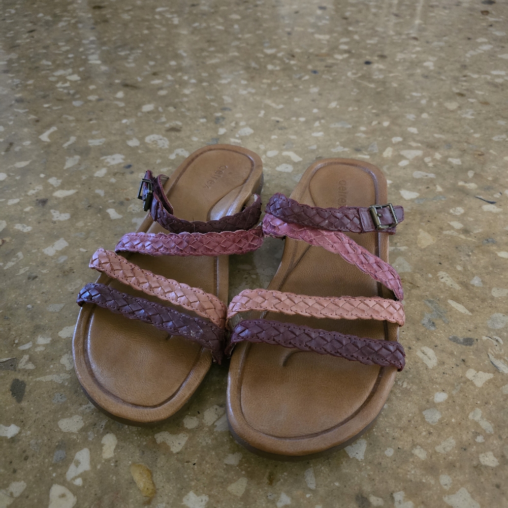 Aetrex Brielle Sandals With Braided Straps 7.5-8
